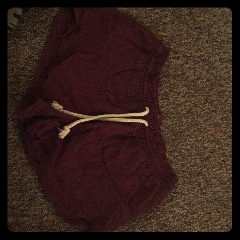 Maroon shorts size medium